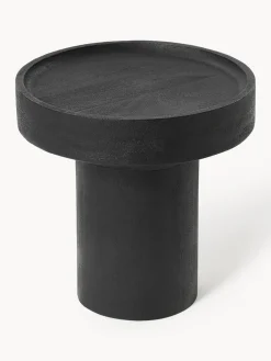 Mesa auxiliar redonda de madera de mango Benno