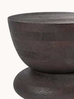 Mesa auxiliar redonda de madera de mango Benno