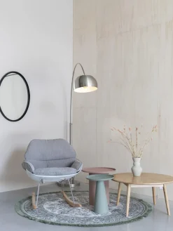 Mesa auxiliar redonda de metal Ringar