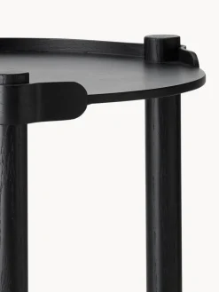 Mesa auxiliar redonda de madera de roble Woody