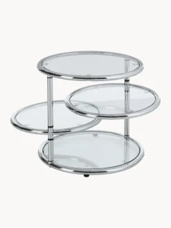 Mesa auxiliar redonda de vidrio Dotts