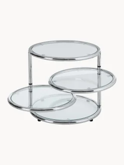 Mesa auxiliar redonda de vidrio Dotts