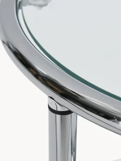 Mesa auxiliar redonda de vidrio Dotts