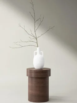 Mesa auxiliar redonda de madera Malung