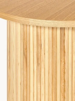 Mesa auxiliar redonda de madera Nele