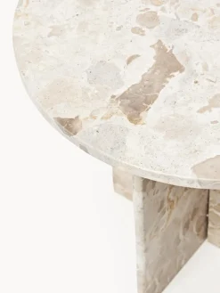 Mesa auxiliar redonda de mármol Jasmia