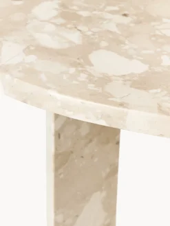 Mesa auxiliar redonda de mármol Taula