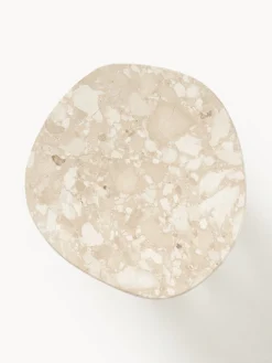 Mesa auxiliar redonda de mármol Taula