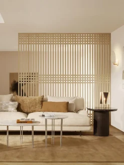 Mesa auxiliar redonda de mármol IOI