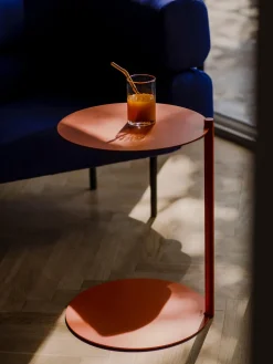 Mesa auxiliar redonda de metal Ande