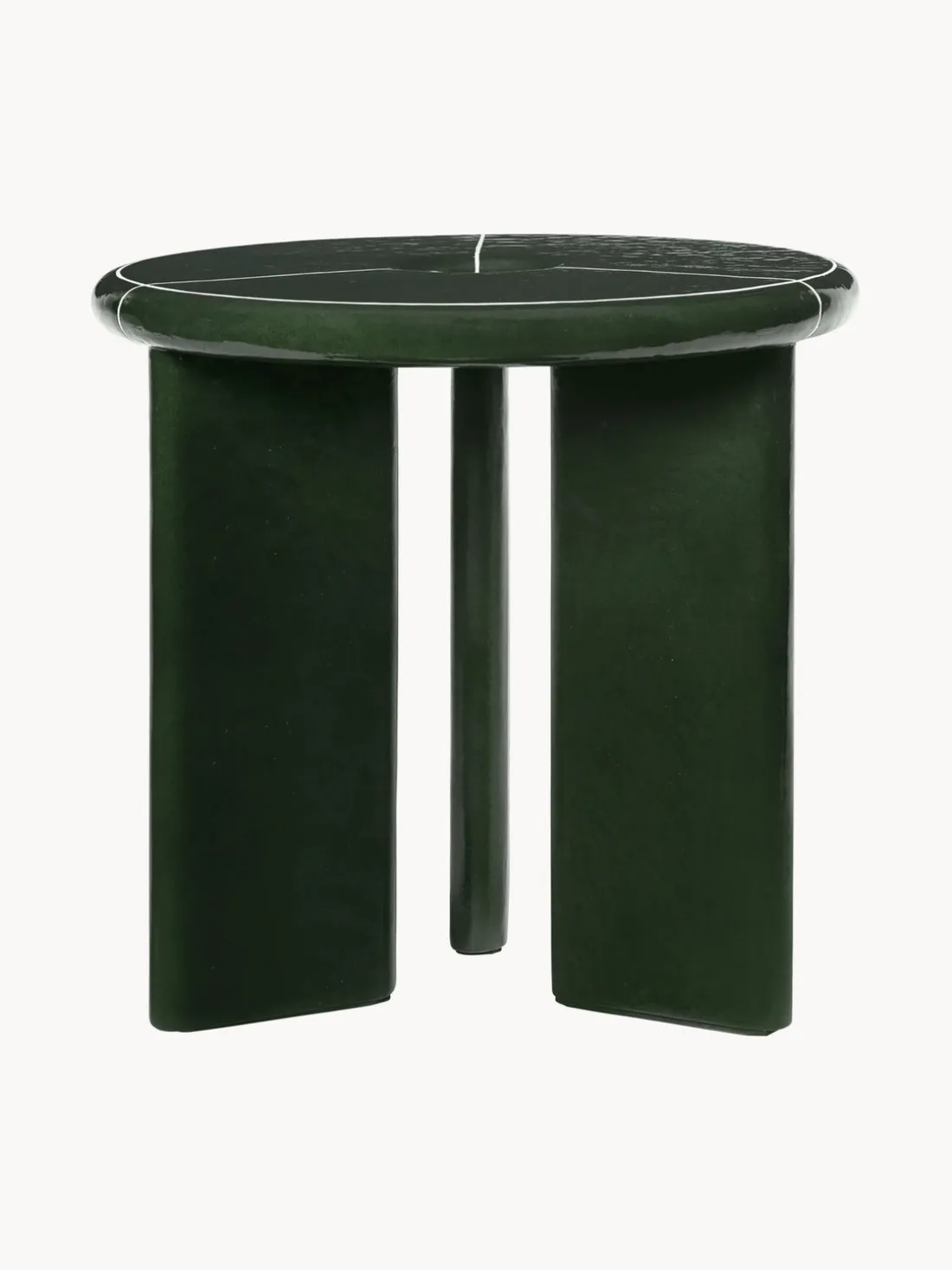 Mesa auxiliar redonda de hormigón Deya