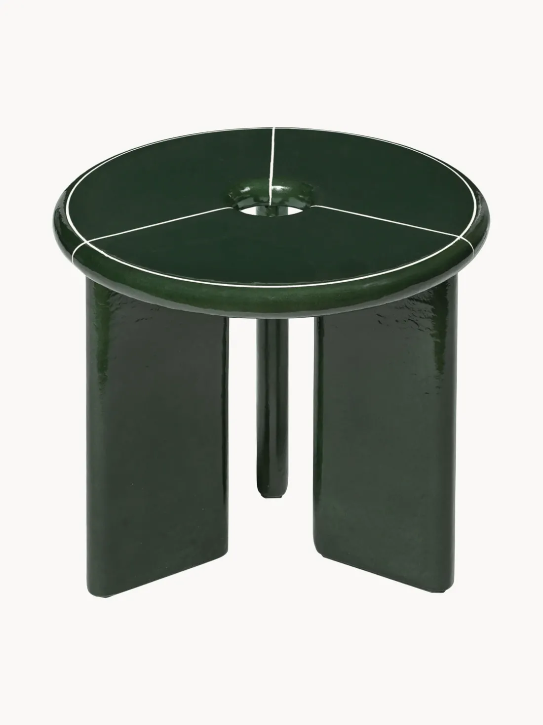 Mesa auxiliar redonda de hormigón Deya