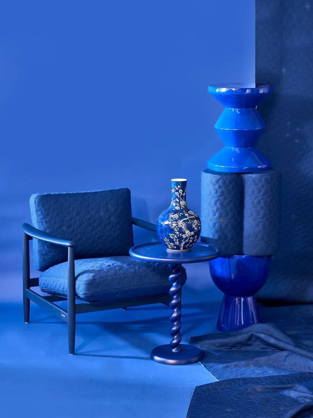 Mesa auxiliar redonda Twister