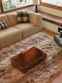 Mesa de centro artesanal de cristal de espejo Mirror, 80 cm