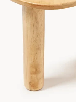 Mesa de centro de madera de caucho con forma orgánica Luppa