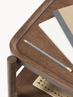 Mesa de centro de madera con espacio de almacenaje de tejido vienés Libby