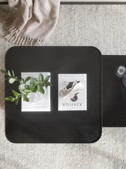 Mesa de centro de madera de roble Sullivan, 80 x 80 cm