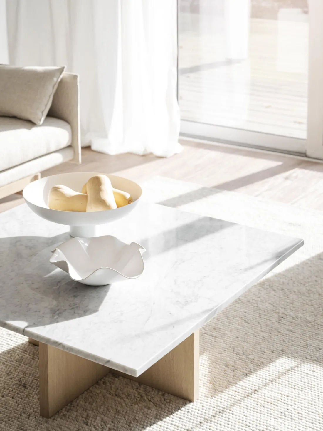 Mesa de centro de mármol Brooksville