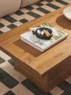 Mesa de centro de teca reciclada Tom