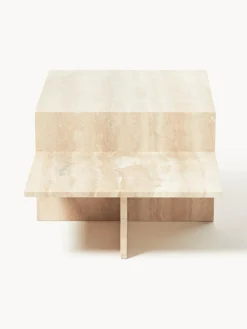Mesa de centro de travertino con dos tableros Distinct