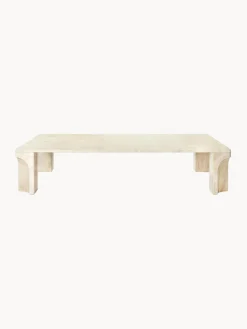 Mesa de centro de travertino Doric, 140 cm