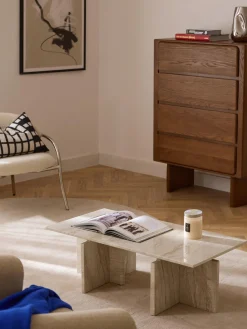 Mesa de centro de travertino Marisa