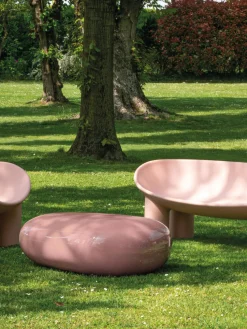 Mesa de centro de vidrio con forma orgánica Koishi