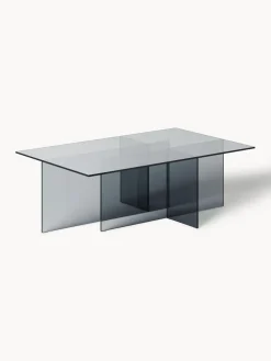 Mesa de centro de vidrio Anouk, 102 cm