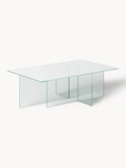Mesa de centro de vidrio Anouk, 102 cm