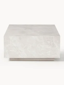 Mesa de centro en look travertino Lesley