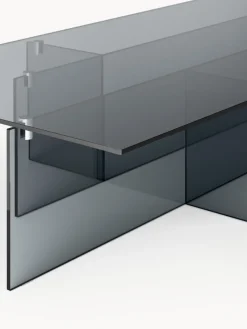 Mesa de centro grande de vidrio Anouk, 160 cm