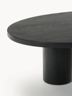 Mesa de centro grande de madera de roble con forma orgánica Didi