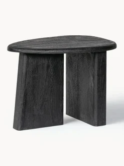 Mesa de centro ovalada de madera de mango Zacatecas