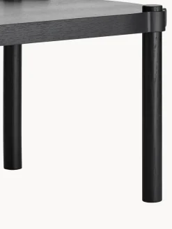 Mesa de centro ovalada de madera de roble Woody