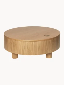 Mesa de centro redonda con espacio de almacenamiento Olles