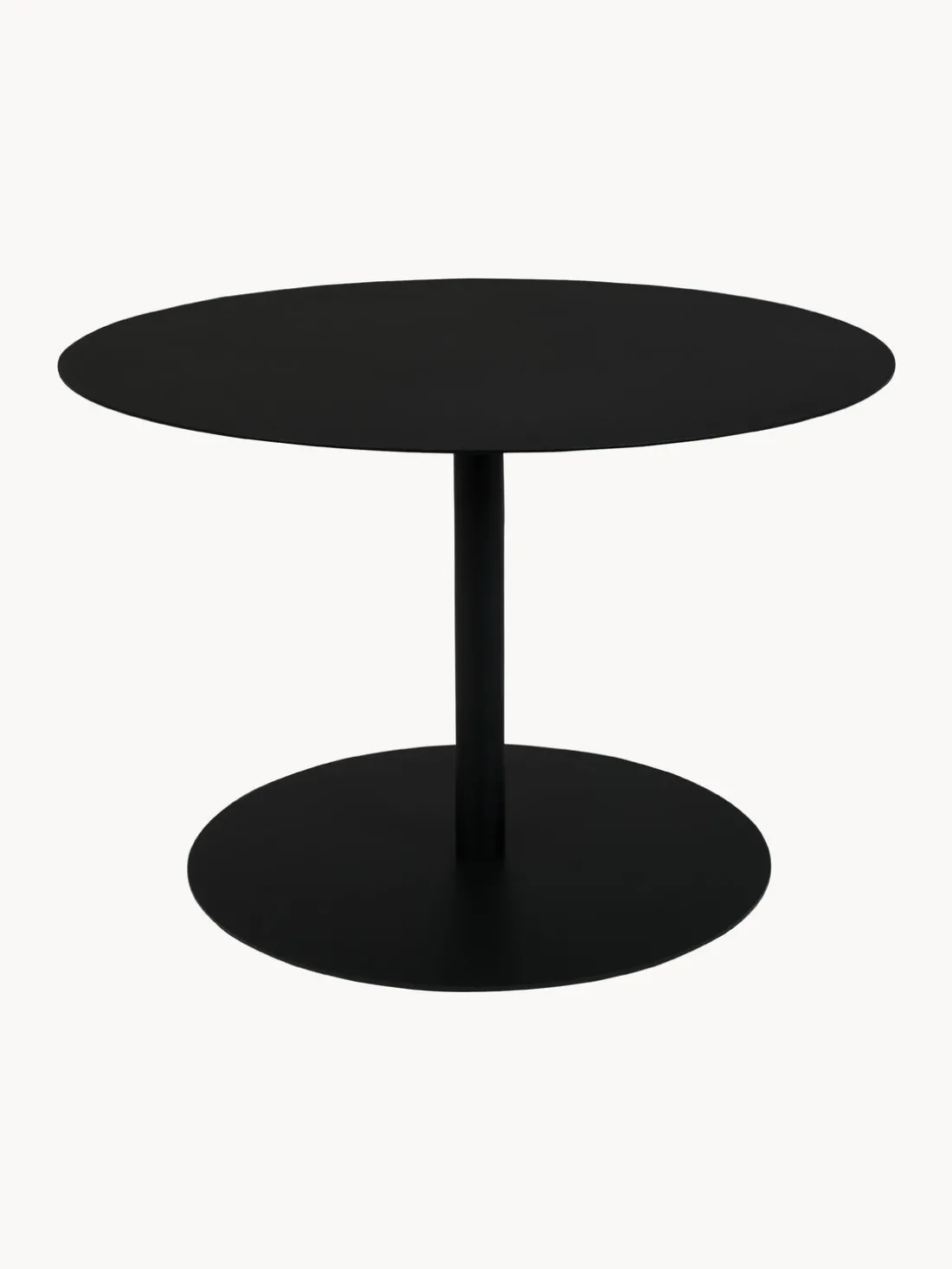 Mesa de centro redonda de metal Snow