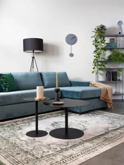 Mesa de centro redonda de metal Snow