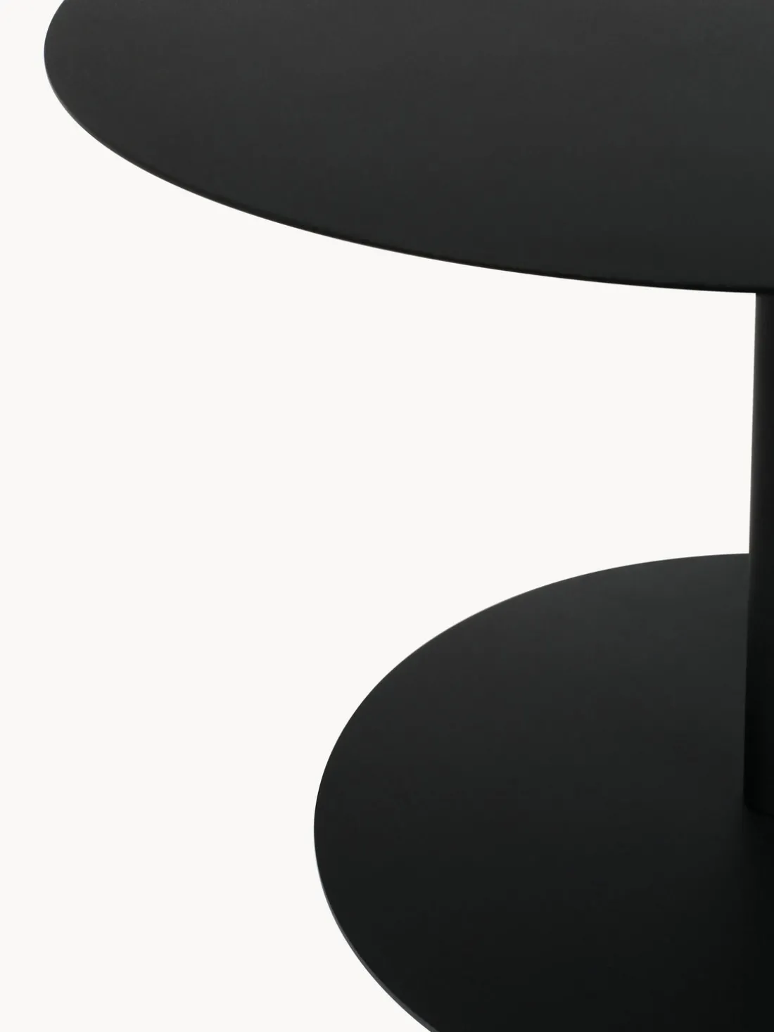 Mesa de centro redonda de metal Snow