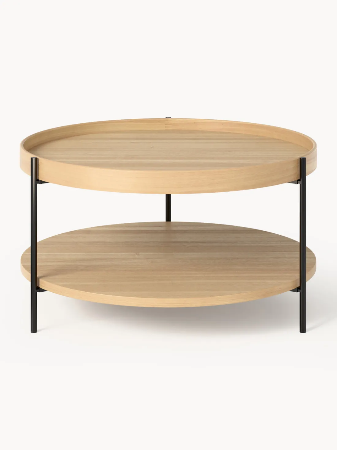 Mesa de centro redonda de madera Renee