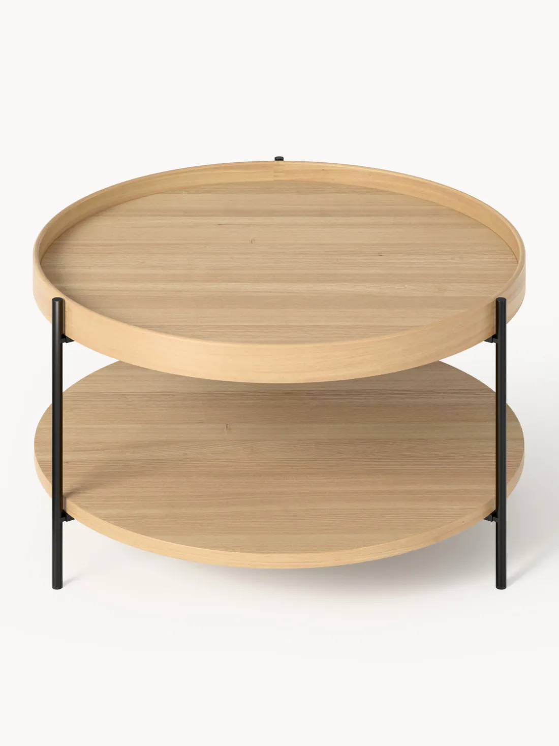 Mesa de centro redonda de madera Renee