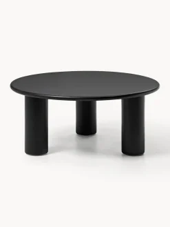 Mesa de centro redonda de madera de roble Didi