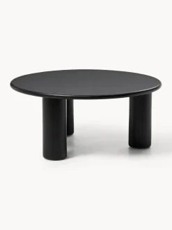 Mesa de centro redonda de madera de roble Didi