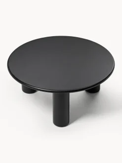 Mesa de centro redonda de madera de roble Didi