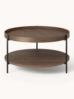 Mesa de centro redonda de madera Renee