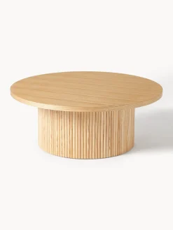 Mesa de centro redonda de madera Nele