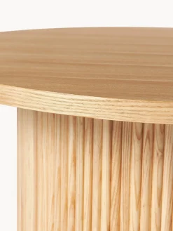 Mesa de centro redonda de madera Nele