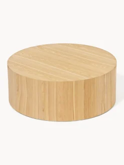 Mesa de centro redonda de madera Dan