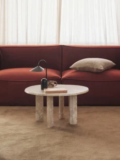 Mesa de centro redonda de mármol Taula