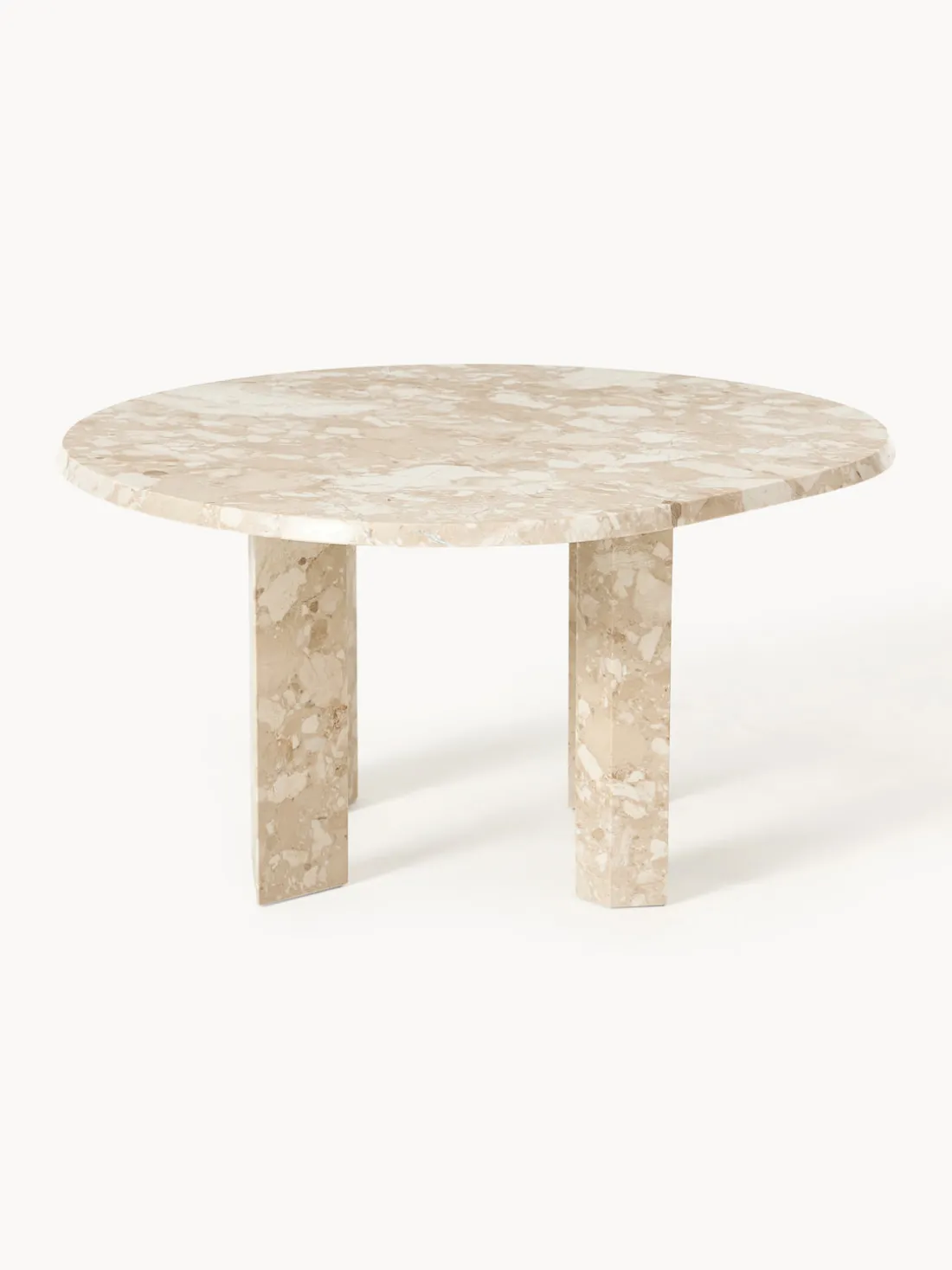 Mesa de centro redonda de mármol Taula