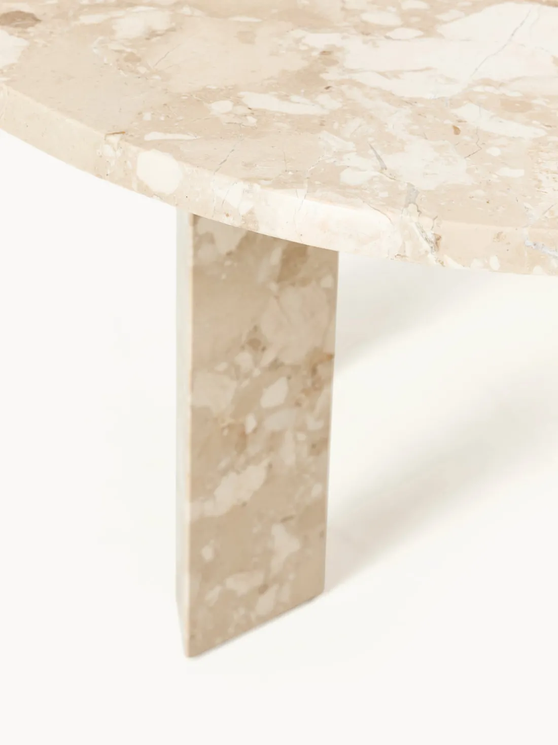 Mesa de centro redonda de mármol Taula